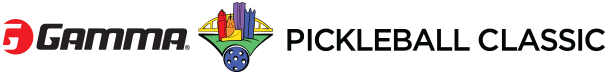 Gamma pickleball charity event logo