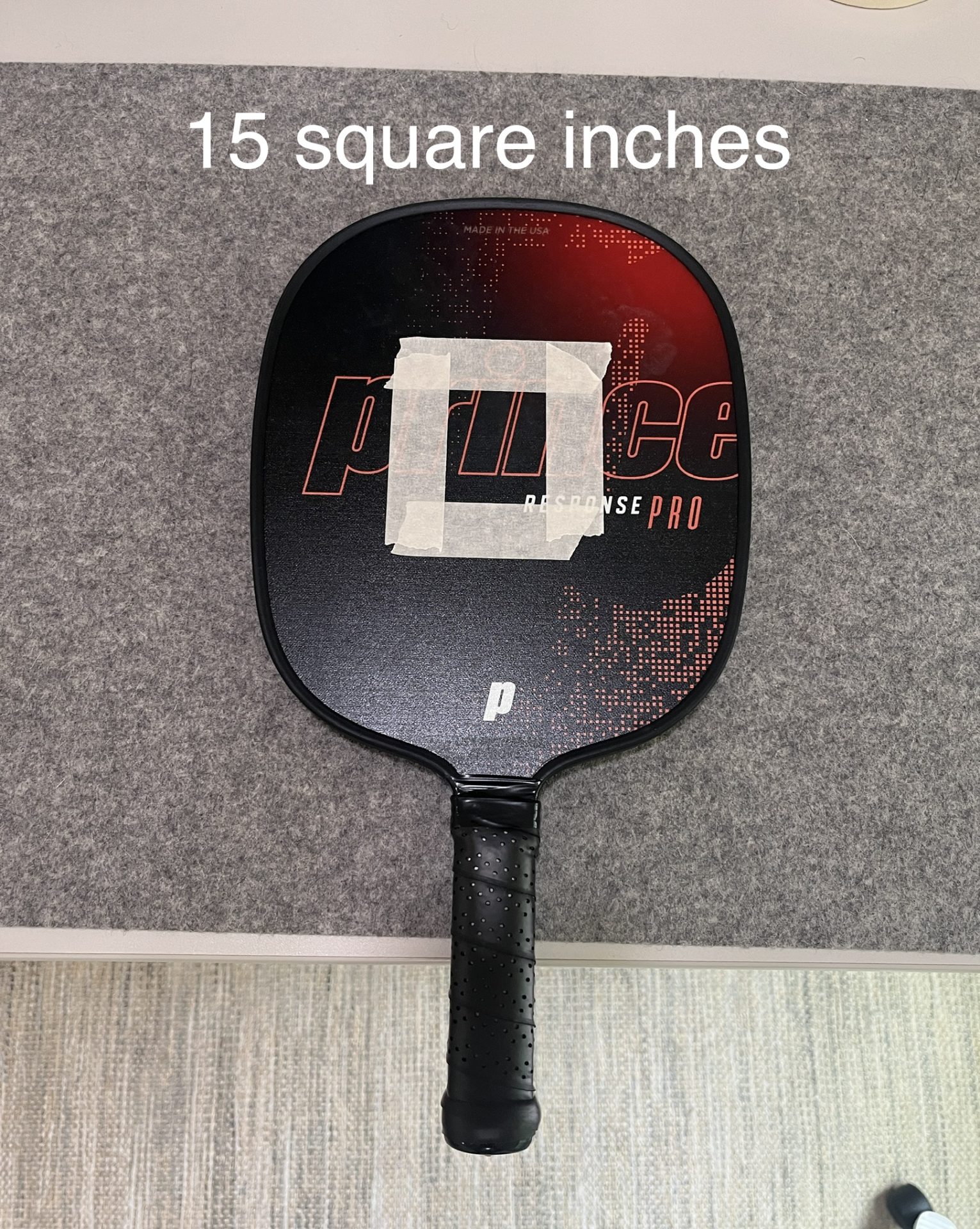 shows that the sweet spot is 15 square inches