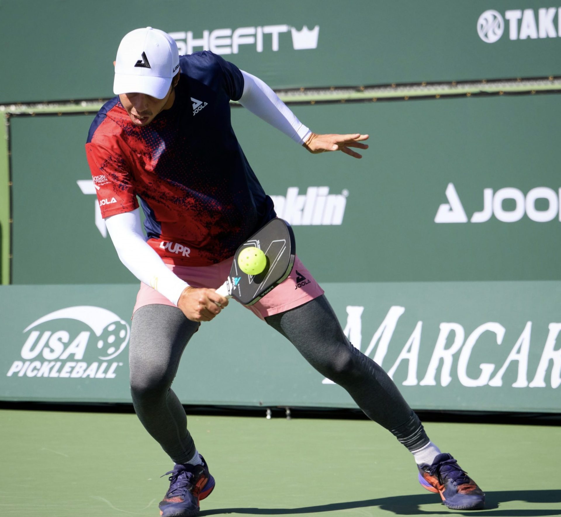 Ben Johns hitting the pickleball