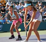 two pickleball players