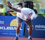 Rick Witsken on the court playing pickleball