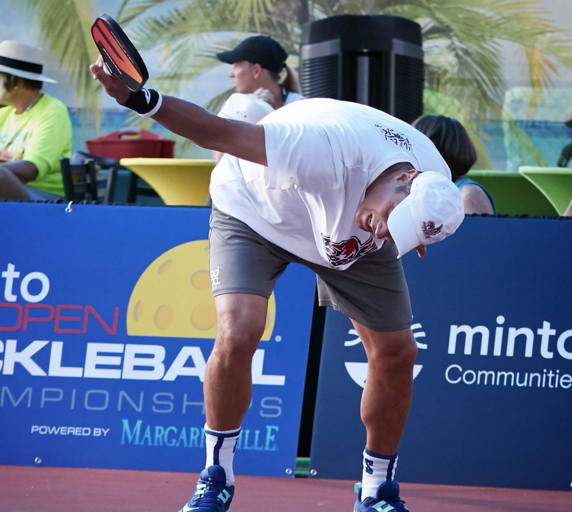 Rick Witsken on the court playing pickleball