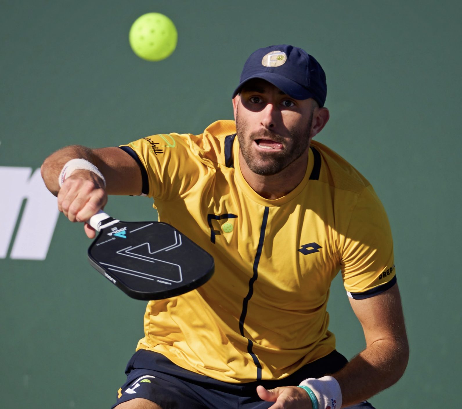 pro player hitting a ball