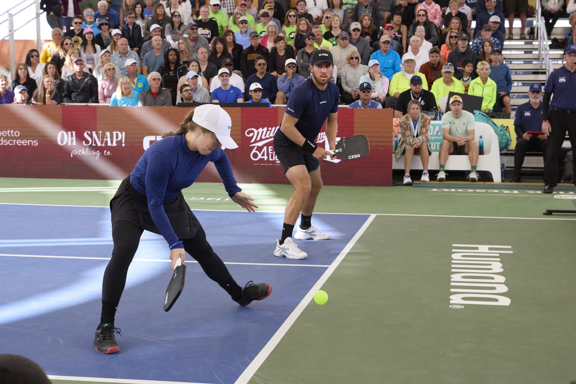 Wilson and David competing